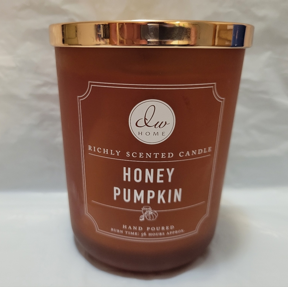 DW Home Richly Scented Candle 2 Wick Honey Pumpkin 15.3 oz